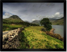 Poszterek keretben 40x30 Írország táj Zöld dombok földje