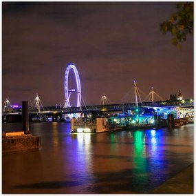 Poszterek 70x70 Lila London Eye