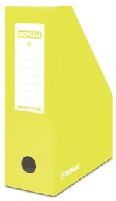 Iratpapucs, karton, 100 mm, DONAU, citromsárga (D7648S)