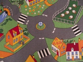Masina színes autós gyerekszőnyeg 200 x 300 cm