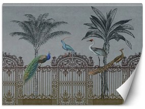 Gario Fotótapéta Madarak a kapu sötétben - Andrea Haase Anyag: Vlies, Méret: 100 x 70 cm