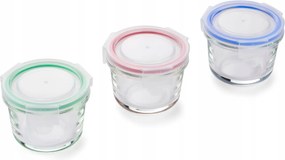 Pesto üvegtégely szett 3 x 120 ml, légmentesen záródó