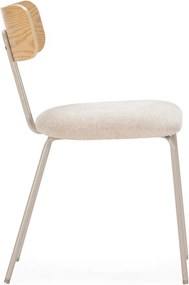 Bézs-natúr színű kárpitozott étkezőszék Olimpia – MOME