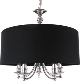 COSMOLIGHT P05697CH-BK ABU DHABI Ernyős Függesztett Lámpa Fekete, Ezüst E14 IP20