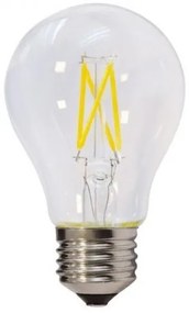 LED lámpa , égő , izzószálas hatás , filament , körte , E27 foglalat , 6 Watt , meleg fehér, dimmelhető
