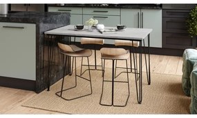 HALIJA étkezőasztal, szürke beton kivitelben