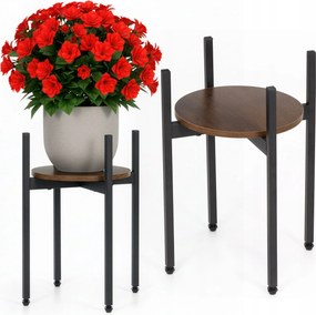 Fém Virágágyás Növény Virágtartó Állvány 1 Szint Álló Padló Könyvespolc