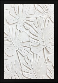 Poszter Keret Fa Dombormű Levél Lenyomat Monster Pálma 3D 40x60