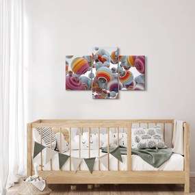 Festett gömbök képe (90x60 cm)