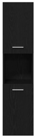 Fekete Tölgy Kádas Fali Szekrény 30x30x130 cm MDF