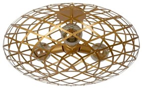 Lucide 21117/65/02 - Mennyezeti lámpa WOLFRAM 3xE27/60W/230V arany