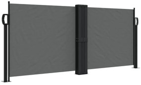 antracitszürke behúzható oldalsó napellenző 100 x 1000 cm