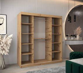 Ruhásszekrény 180 cm Verika 1 180 (artisan tölgy + fehér). 1063712