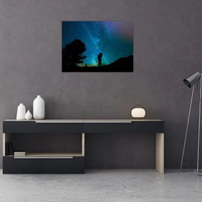 Kép - Találkozás a csillagok alatt (üvegen) (70x50 cm)