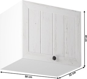 Felsőszekrény G50K, fehér/sosna andersen, PROVANCE