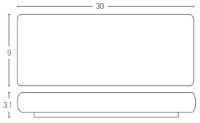 Zambelis E240 - LED Kültéri fali lámpa 2xLED/10W/230V IP65 antracit