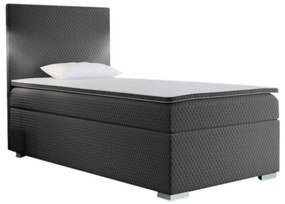 RENATA kárpitozott boxspring ágy + topper, 100x200, sawana pik honey 05, jobb