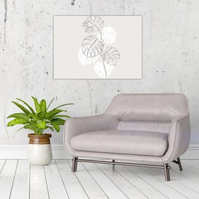 Üveg kép - VonalÜveg kép monstera N⁰3 (70x50 cm)