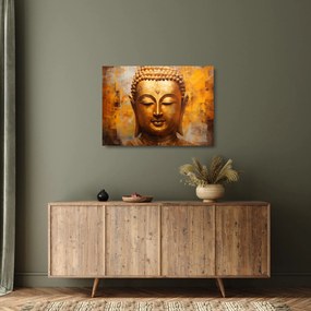 Üveg kép - Buddha, olajfestmény (70x50 cm)