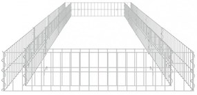 horganyzott acél gabion magaságyás 400 x 100 x 20 cm