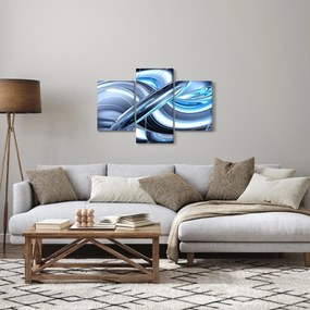 Kék absztrakció képe (90x60 cm)