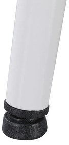 Bora 140 cm szögletes szinterezett kő étkezőasztal fehér