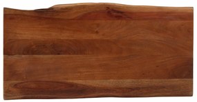 Mézbarna tömör akácfa dohányzóasztal 110 x 55 x 40 cm