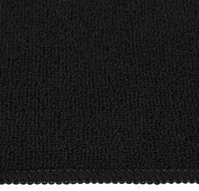 15 db fekete négyszögű csúszásmentes lépcsőszőnyeg 60 x 25 cm