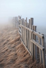 Poszter 67,5x100cm Köd a dűnék felett