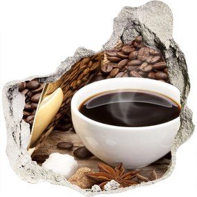 3d-s lyuk vizuális effektusok matrica Csésze kávé nd-p-59335540