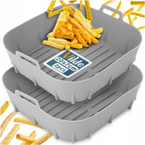 2x Air Fryer zsírmentes szilikon olajsütő utántöltő sütőforma