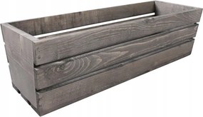 Szürke Fából Készült Virág- És Gyógynövénytartó Doboz 50x18x15 cm