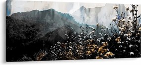 Kép - Vadvirágok illusztrációja (120x50 cm)