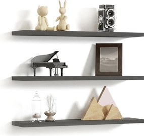 Fali polc szett 3db, antracit