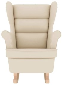 fehér vászonszövet hintaszék 74 x 90 x 102 cm