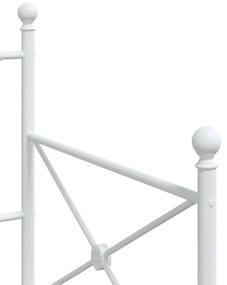 fehér acél kanapéágy matrac nélkül 75 x 190 cm