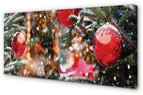 Canvas képek Snow karácsonyfa dísz 100x50 cm
