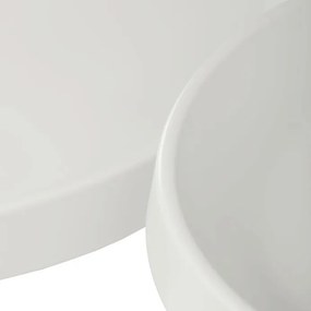 Fehér Fém Dohányzóasztal 69×69 cm. CT-F4114 WT