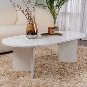 Dohányzóasztal Sable White