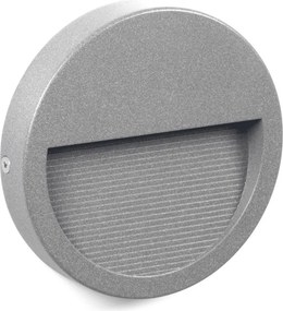 NOVOLUX 580C-L0104B-03 SLIM Kültéri Falba Építhető Lámpa Szürke LED IP65