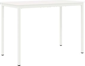 vidaXL Bárasztal Fehér 110 x 55 x 105 cm Tömör fenyőfa