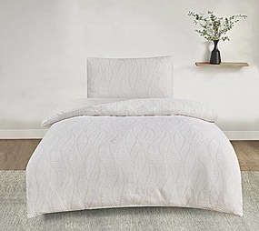 Damaszk jacquard ágynemű Harmony bézs 200x140cm+90x70cm TiaHome