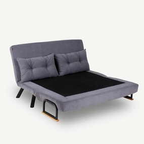 2 személyes kanapéágy Homoko 2-Seater - Szürke