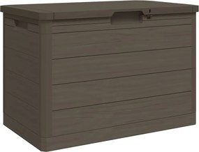 vidaXL barna polipropilén kültéri párnatartó láda 77,5 x 44,5 x 53 cm