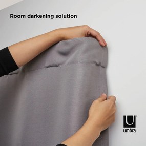 Rozsdamentes acél bővíthető-dupla függönykarnis 224 - 366 cm Twilight – Umbra