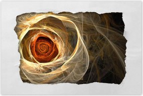 Poszterek 90x60 Fraktál rózsa