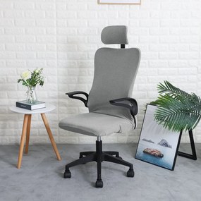 Forgószék- és FejtámlaHuzat (vízlepergető, 1 részes, világosszürke)