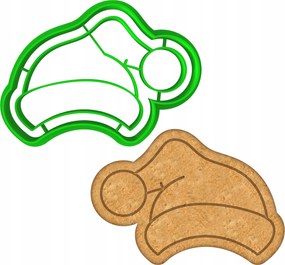 Karåcsonyi Forma Mézeskalåcs lyukasztó Karåcsonyi Sapka 8cm