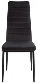 Coleta Nova bársony szék Fekete - 1 db