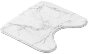 Fehér-szürke fürdőszobai kilépő WC-hez 45x45 cm Marbre – douceur d'intérieur